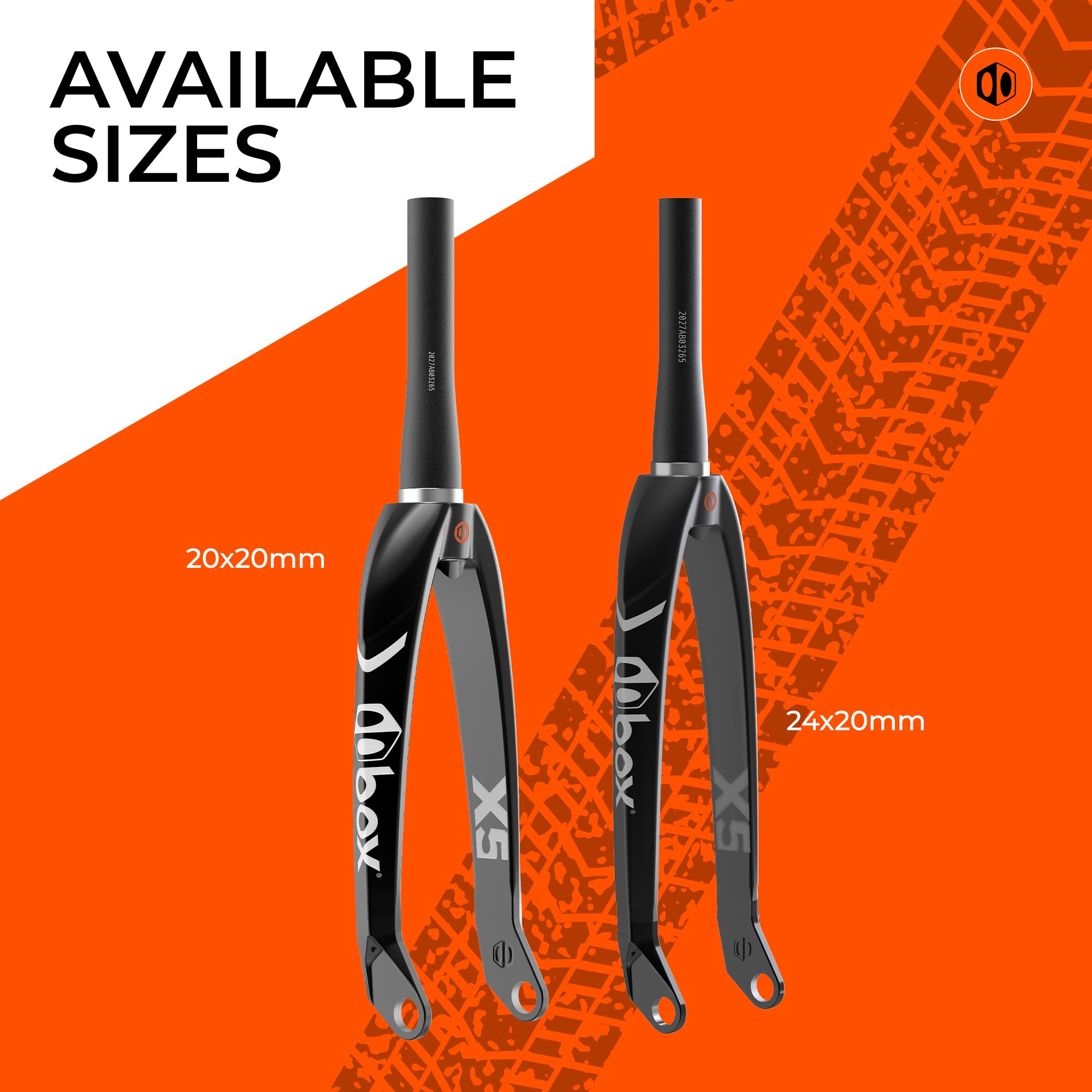 Box One X5 Pro Carbon BMX Fork - Tapered 20mm Black 24 : Amazon.ca